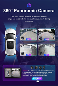 2K QLED Display HD Android 13 opzionale auto carplay integrato GPS Bluetooth 360 telecamera panoramica Radio multimediale lettore Video DVD - Product Image 6