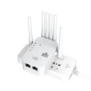 6 Antenna 1200Mbps Wi-Fi Extender With 5G and 2.4G Frequencies Wired LAN Port WEP <strong>Encryption</strong> ROHS Certified - Product Image 6