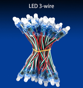 WS2811 12mm Digital RGB LED Pixel Light modulo Pixel LED indirizzabile individualmente IP68 impermeabile DC 5V 50 pz - Product Image 2