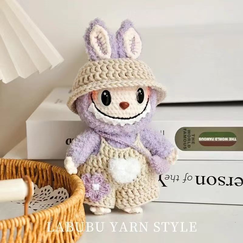 Beige coat and hat doll kit, keychain tools, video tutorial