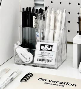 Hiện Đại Xách Tay Acrylic Lưu Trữ Trong Suốt Hộp Máy Tính Để Bàn Tổ Chức Container Nhà Máy Bán Buôn Bán Hàng - Product Image 3