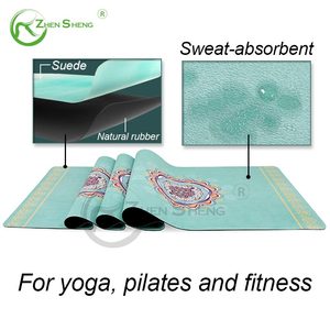 Zhensheng Manufacturer Custom Extra Wide Thick Pilates Mat for Home Workout Comfortable Suede Strong Sweat Ability <strong>Yoga</strong> May - Product Image 2