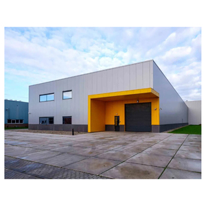 Moderno Pré-fabricado Armazém Estrutura De Aço Construção De Instalação Rápida Luz Prefab Exhibition Hall Personalizado Showroom