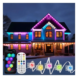 屋外用イーブLEDポイントライトストリング15M 30M RGB + IC防水LEDストリップパーティーシーン装飾照明12V入力電圧 - Product Image 1