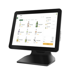 Máquina de dispositivo POS de pantalla táctil capacitiva de 15,6 pulgadas de fábrica con sistemas de caja registradora de software Win10