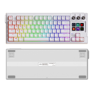 Teclado mecánico con pantalla LCD K1 Pro-6 teclas macro visuales, 3 perillas, montaje de junta, ARGB-Teclado inteligente personalizable OEM - Product Image 3