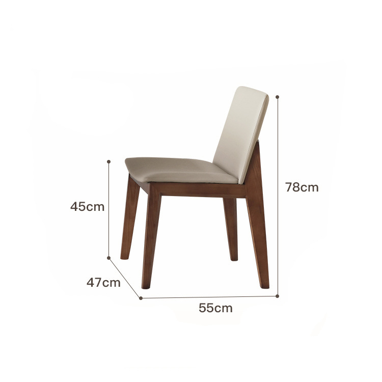 Chaise hypoténuse en bois massif 6