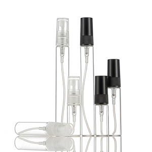 ขวดน้ำหอมแก้วใสขนาด2มล. 3มล. 56มล. 10มล. พร้อมเครื่องพ่นละอองละอองสีดำ - Product Image 6