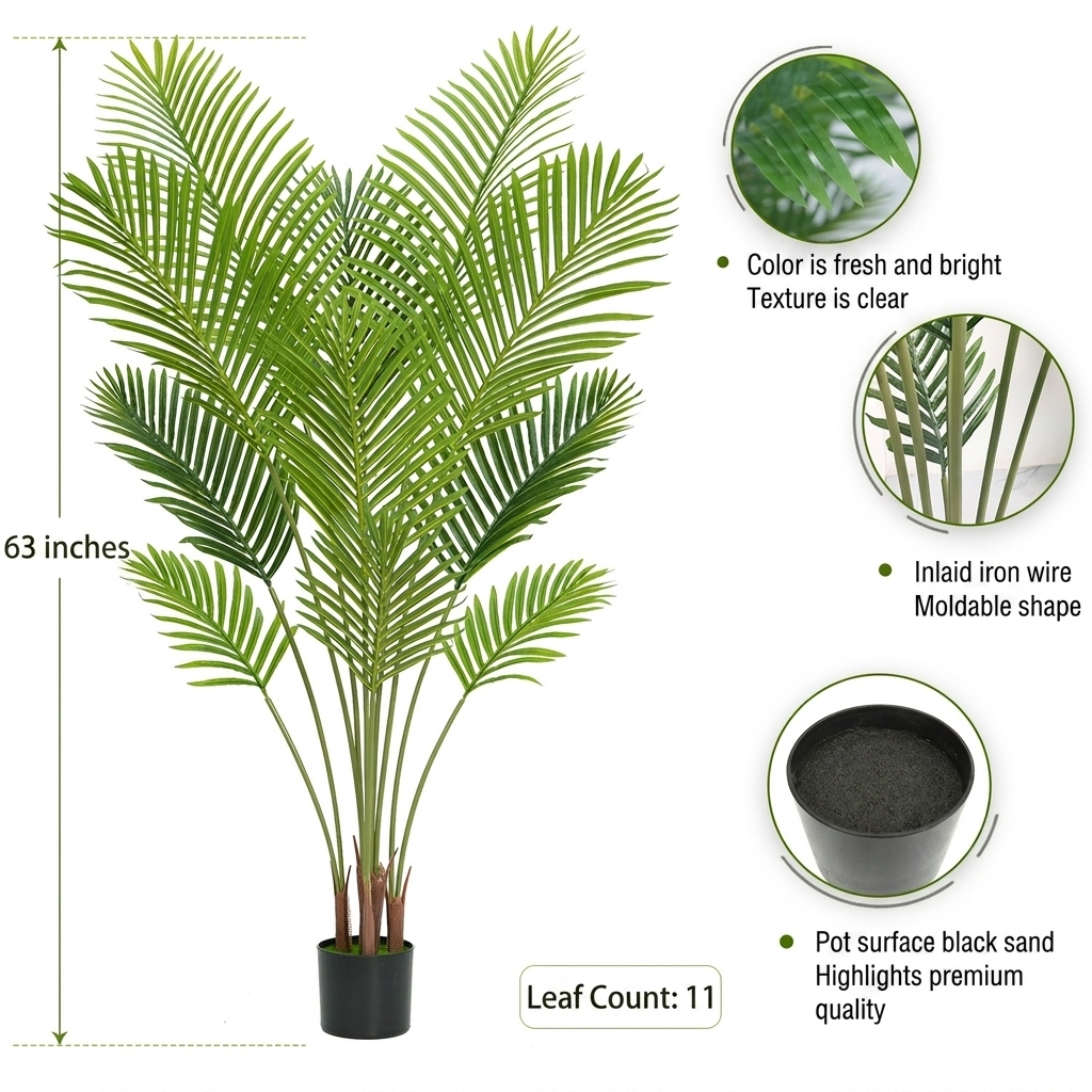 160cm areca palm