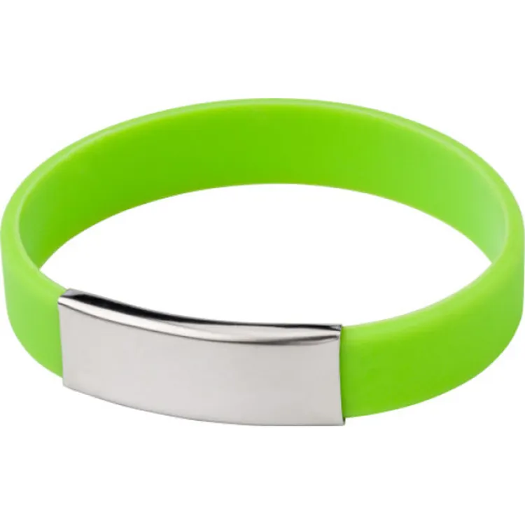 Bracelet en silicone avec fermoir en métal