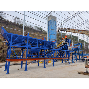 Hzs25 điện di động trạm trộn bê tông nhà máy 30m3 25 mét khối mỗi giờ động cơ máy bơm thành phần trạm trộn bê tông - Product Image 4