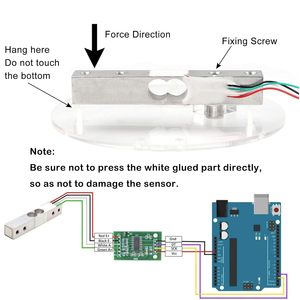 AM31A 12,7 mm * 12,7 mm * 80 mm hoge precisie miniatuur loadcells voor <span class=keywords><strong>Arduino</strong></span> DIY elektronische draagbare keukenweegschaal sensoren - Product Image 6