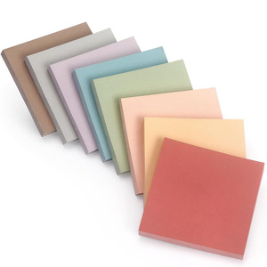 モランディ色のメモステッカーカラフルな粘着性のメモパッド学生覚書 - Product Image 1