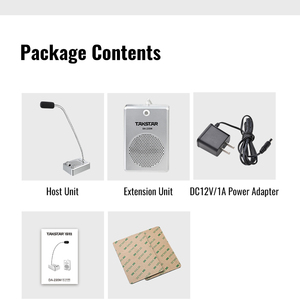For TAKSTAR DA-235M Professional Two-Way <strong>Intercom</strong> <strong>System</strong> <strong>Window</strong> Microphone for Hospitals Banks Metal Talk-Back - Product Image 6