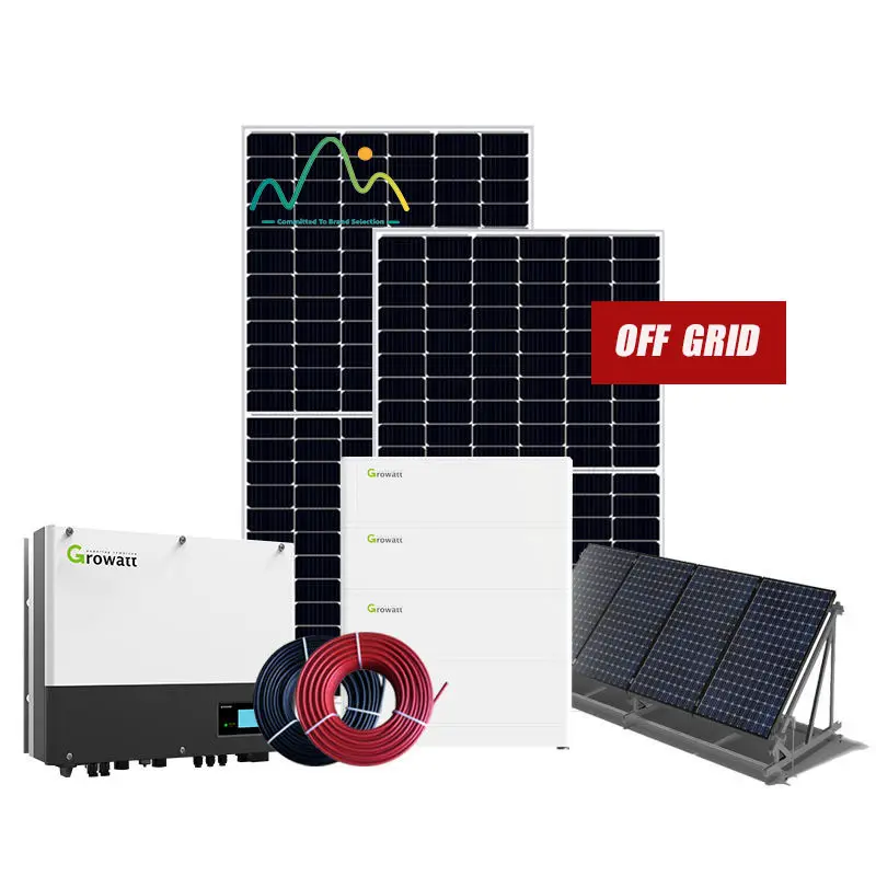 Năng lượng lưu trữ Off lưới năng lượng mặt trời hệ thống điện 120V 240V chia giai đoạn 8KW 10KW 12KW 15KW năng lượng mặt trời hệ thống điện lai