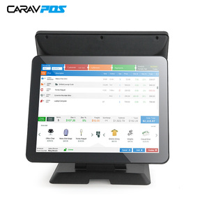 CARAVトップセラーデュアル159.7 Win10オールインワンレストランPosシステム、プリンタースキャナーとキャッシュドロワー付き