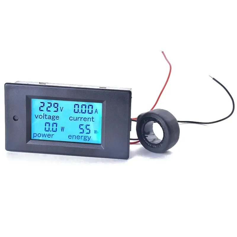 Yike Penguji Panel Multimeter, Teknologi Digital LCD Display AC Voltmeter AC80-260V Ammeter Energi DAYA
