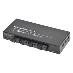 高速イーサネットファイバースイッチトランシーバー4SC 2RJ45 UTP光メディアコンバータ10/100M 1310nm 1550nm sc 25KM FTTHネットワーク - Product Image 4