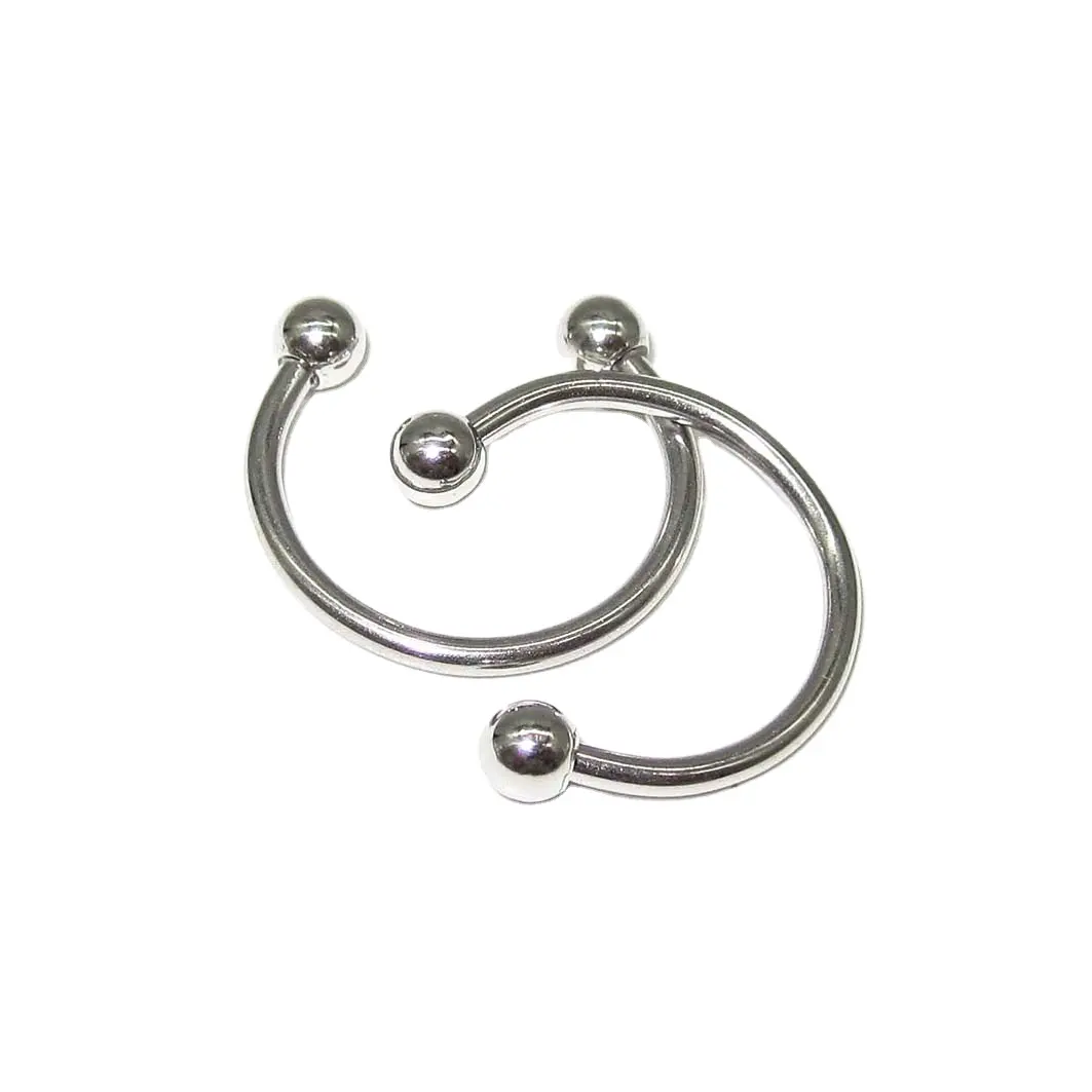 Acero quirúrgico BCR tabique labio Piercing nariz anillos aro herradura nariz anillo oreja barra Circular Barbell