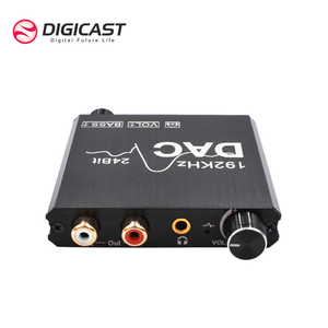 DAC <strong>Converter</strong> Volume and Bass Controls Optical Coaxial <strong>Digital</strong> to <strong>Analog</strong> Audio <strong>Converter</strong>