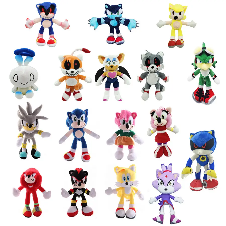 20 centímetros Supersonic Mouse Super Sonic Plush Toys Seis Hedgehog Cartoon Plush Toys