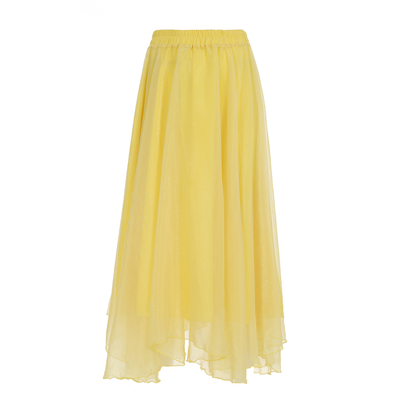 32678 jupe midi jaune