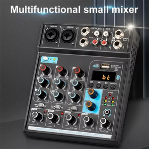 GAX-TG402 USB <strong>Audio</strong> Mixer Sound Board Console System <strong>Interface</strong> 4 Channel Digital MP3 Computer <strong>Input</strong> 16-Bit DSP Processor Stereo - Product Image 3