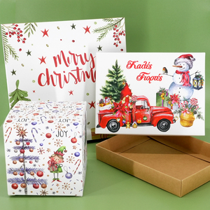 Biodegradable Eco-Friendly Bulk Discounts Design Festive Packaging Gift Box Recycled Paper Christmas Box - Product Image 2
