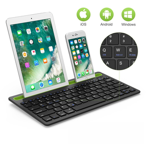 78 teclas ABS Multi-Dispositivos Teclado Bluetooth de doble canal Teclado inalámbrico recargable para tableta Teléfono - Product Image 3