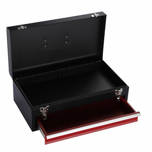 热卖可锁多用途工具箱工具箱，带一个抽屉便携式钢制工具箱 - Product Image 2