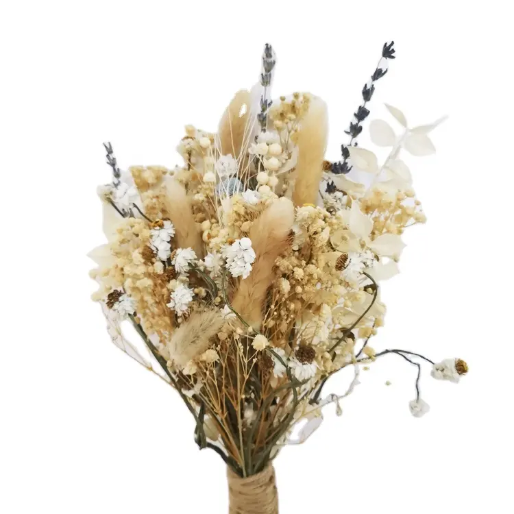 Ramo natural de flores secas, ramo de flores secas original ecológico importado buquê de margaridas para adereços de substituição