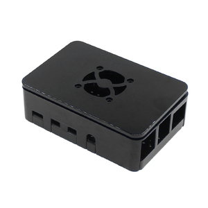 Suitable for <strong>Raspberry</strong> <strong>Pi</strong> 4 <strong>case</strong> generation black ABS shell <strong>Raspberry</strong> <strong>Pi</strong> 4b plastic protective <strong>case</strong> with fan - Product Image 3