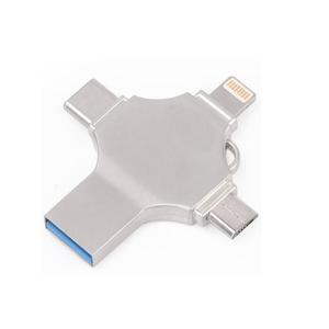 高速 4 合 1 多功能 OTG usb 闪存驱动器 3.0 带 Micro Type C Lightning 端口 - Product Image 1