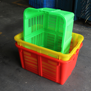 Linhui Pe Warehouse Manufacturer Industrial <strong>Container</strong> <strong>Stacking</strong> <strong>and</strong> <strong>Nesting</strong> Plastic Fruit Crate