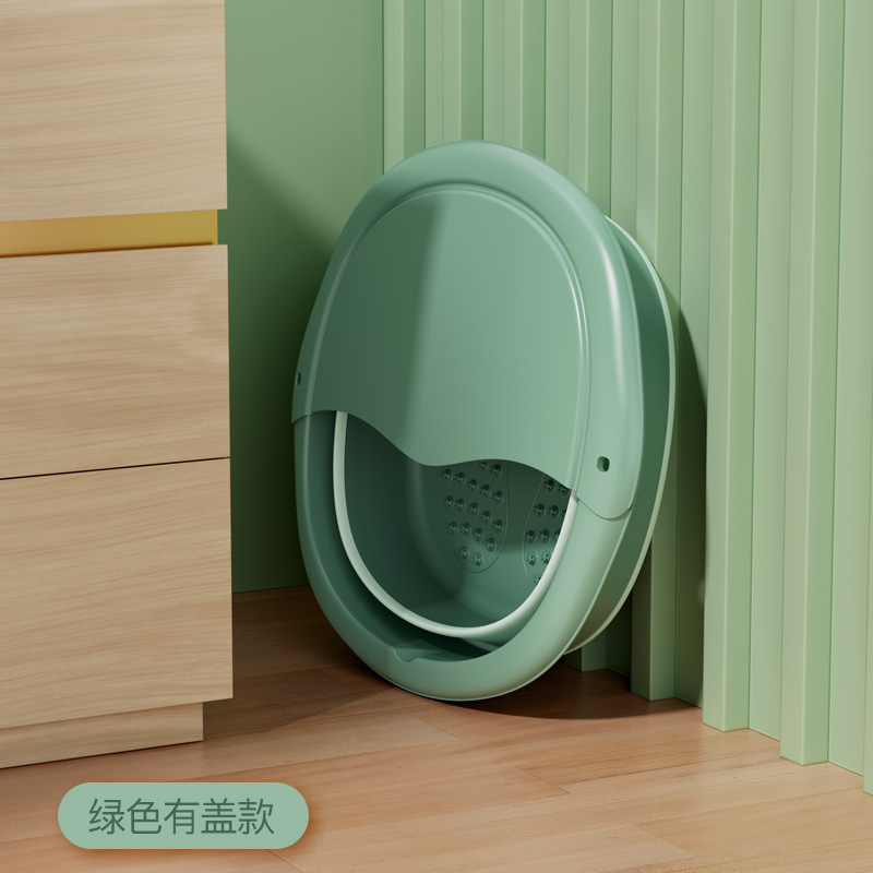 Green with lid