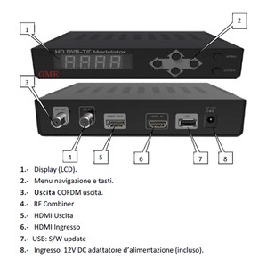 New Design HD HDMI <strong>Encoder</strong> to Rf Digital Terrestrial 1CH <strong>DVB</strong> <strong>T</strong> <strong>C</strong> <strong>DVB</strong>-<strong>T</strong>/<strong>C</strong> <strong>DVB</strong>-<strong>T</strong>+<strong>C</strong> <strong>Modulator</strong> - Product Image 4