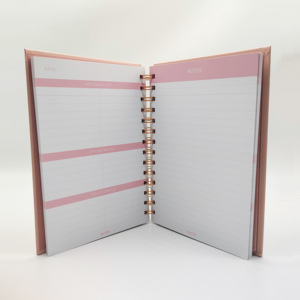 厂家定制高品质日记本笔记本印刷螺旋商务笔记本带口袋定制深圳书 - Product Image 4