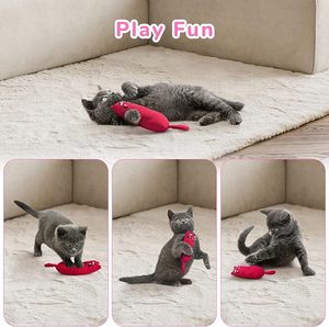 Juguete para masticar gato relleno de hierba gatera al por mayor, juguetes de hierba gatera resistentes a mordeduras para gato, juguete para masticar dentición de gato multicolor - Product Image 4