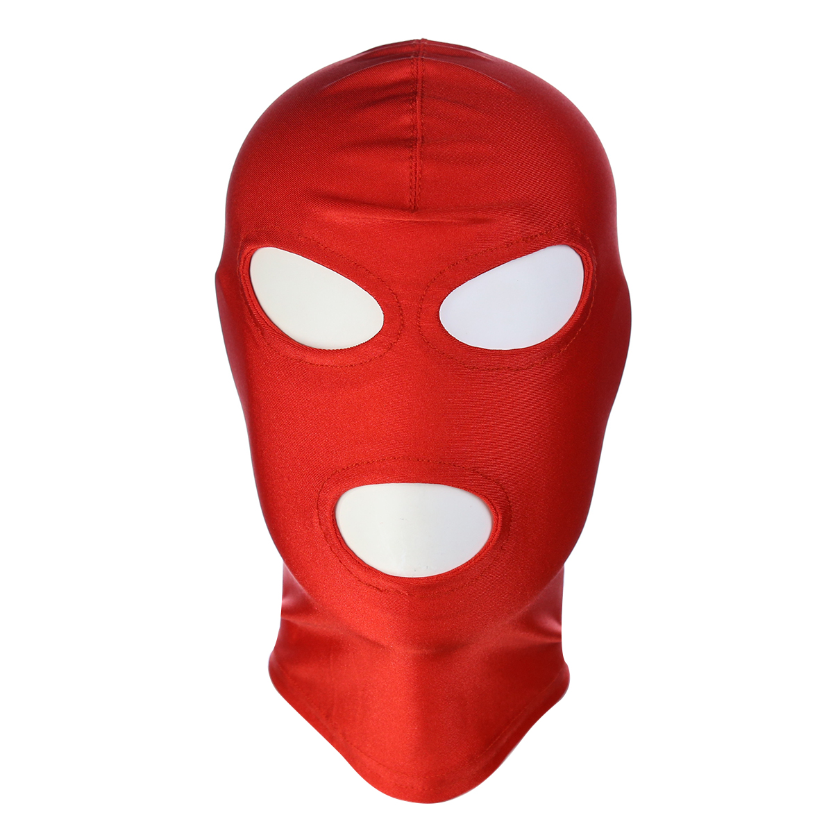 Capuche yeux bouche ouverte-rouge