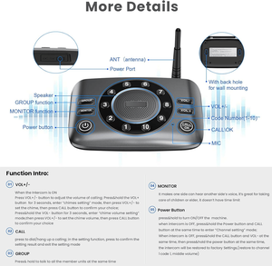 ระบบอินเตอร์คอมแบบเรียลไทม์ระบบสื่อสารระหว่างห้อง - Product Image 6