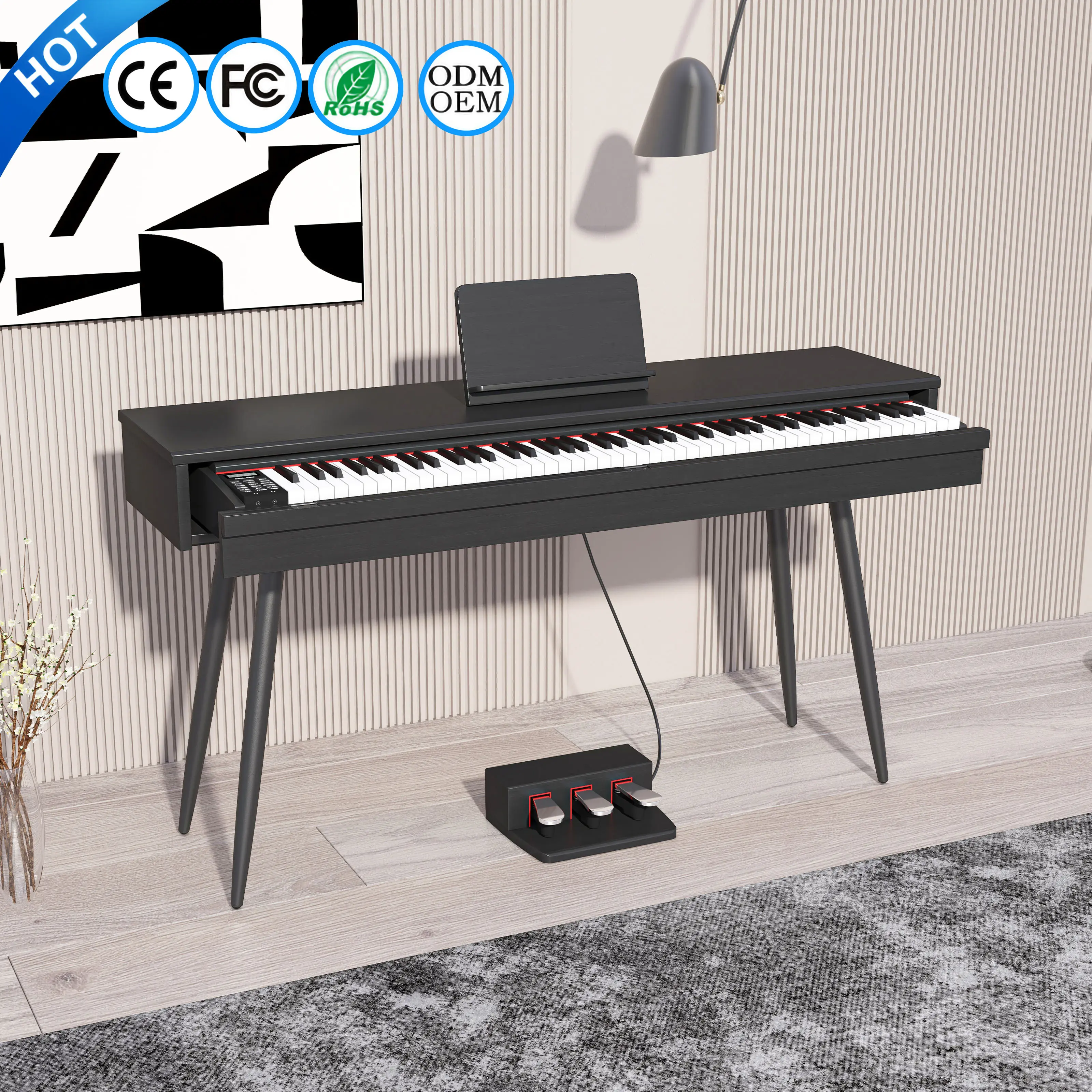 BLANTH cassetto pianoforte tastiera pianoforte elettronico pianoforte digitale strumenti musicali elettrici