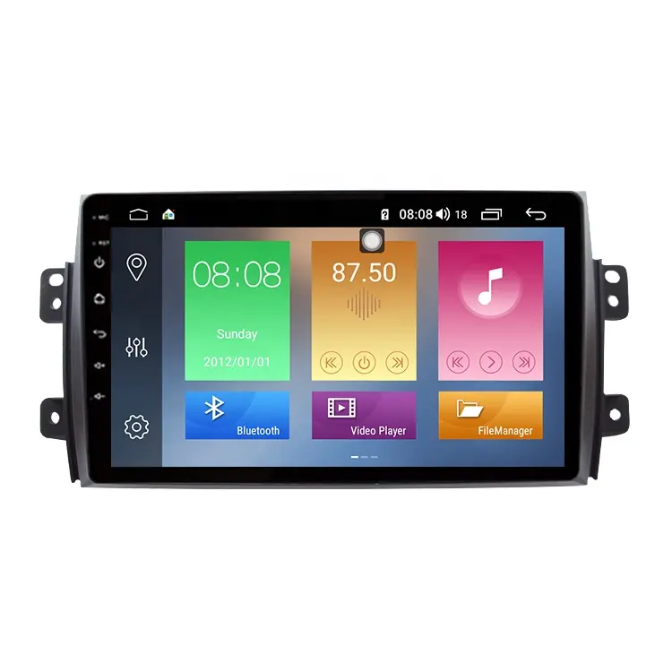 IOKONE-Radio con GPS para coche, reproductor con pantalla táctil de 9 pulgadas, doble din, DVD, para Suzuki SX4, 2007, 2008, 2009, 2010, 2011, 2012, 2013, 2014, 2015, nuevo