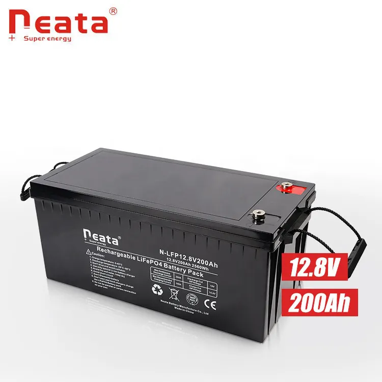 Neata Fabriek 12V 48V 100ah 200ah Lithium Polymeer Solaire Zon Batterie Voor Zonnepanelen