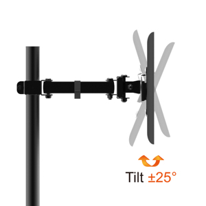 Charmount แขนเดียวปรับได้10 "-32" หน้าจอแขนจอแล็ปท็อปขาตั้งโต๊ะกับ C-CLAMP