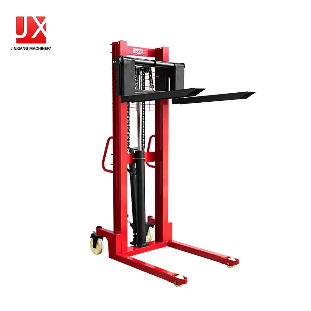 High quality Manual pallet forklift 1ton 2ton 3ton hand hydraulic forklift Manual pallet stacker 1.6meter hand manual forklift
