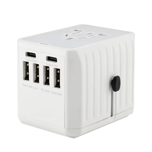 2-in-1Travel Adapters 2Type <strong>C</strong> Travel Charger with 4 USB Ports Fast Charging for Phones PCs Other Devices - Product Image 5