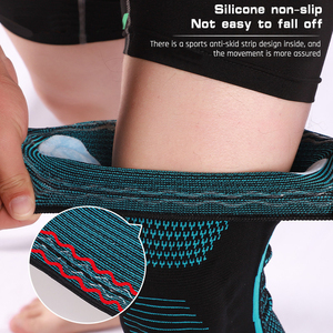 Custom Logo Exercise Sports <strong>Leg</strong> Wraps Patella <strong>Protection</strong> Gym Power Lifting Knee Pad Support Brace Sleeve - Product Image 5
