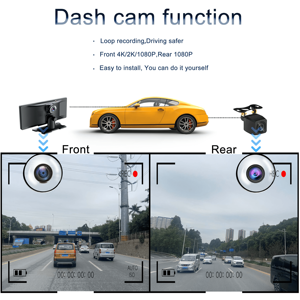 2024最新的4k光传感器10.26英寸IPS触摸屏Carplay双轨立体声收音机无线安卓汽车收音机汽车录像机 - Product Image 4