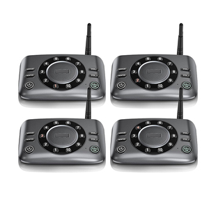 Multi-Channel <strong>Wireless</strong> <strong>Intercom</strong> <strong>System</strong> 800meter Long Range, Noise-Canceling Microphone for Home Office Security Use,<strong>4</strong>-Pack - Product Image 1