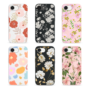 เคสโทรศัพท์แม่เหล็กย่อยสลายได้ลายดอกไม้สำหรับ Apple iPhone 16 15 14 PRO MAX ฝาครอบหลังมือถือทำจากฟางข้าวสาลี16E - Product Image 3